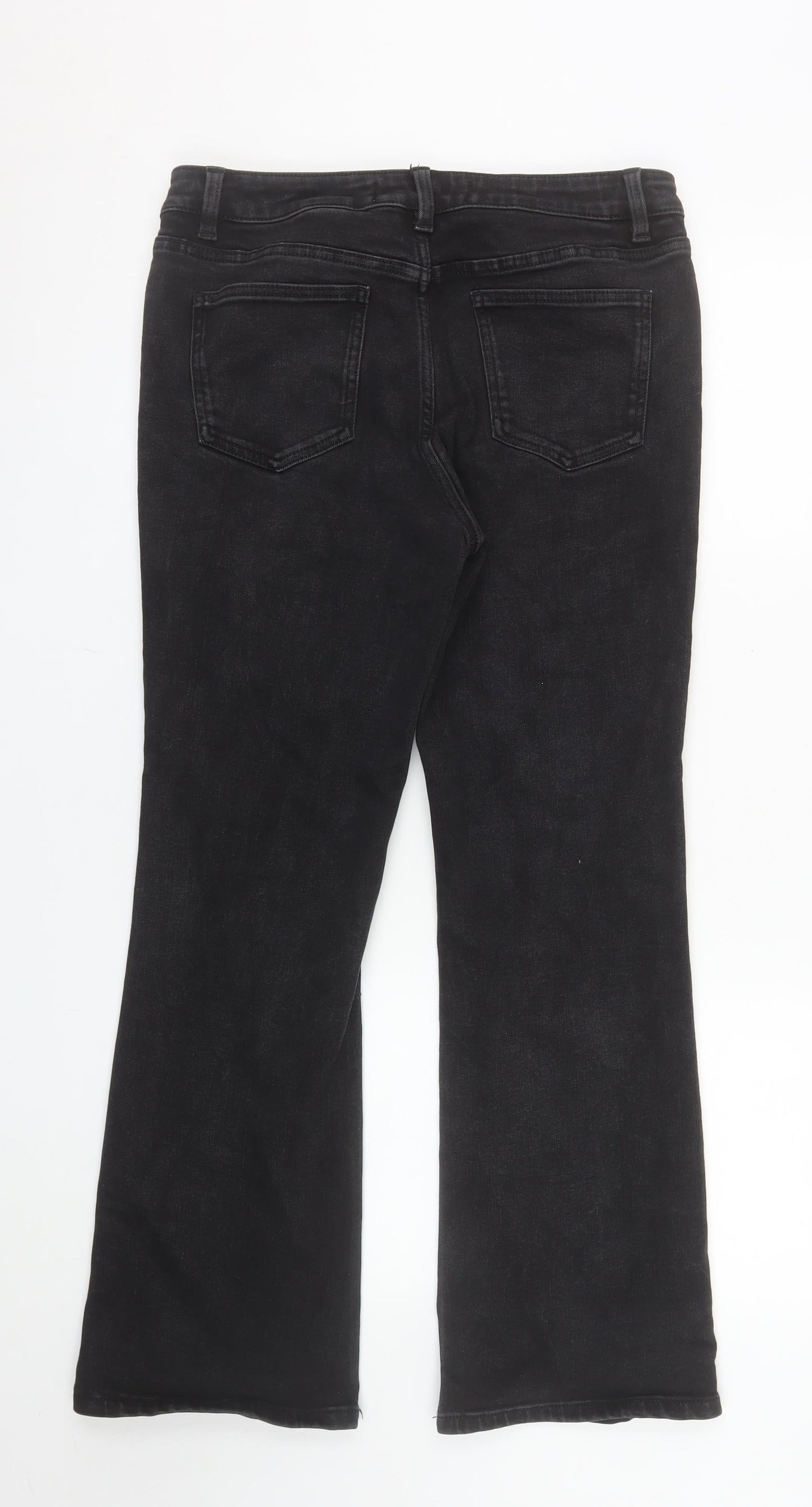 Next Women’s Black Bootcut Mid Rise Stretch Jeans Size 12