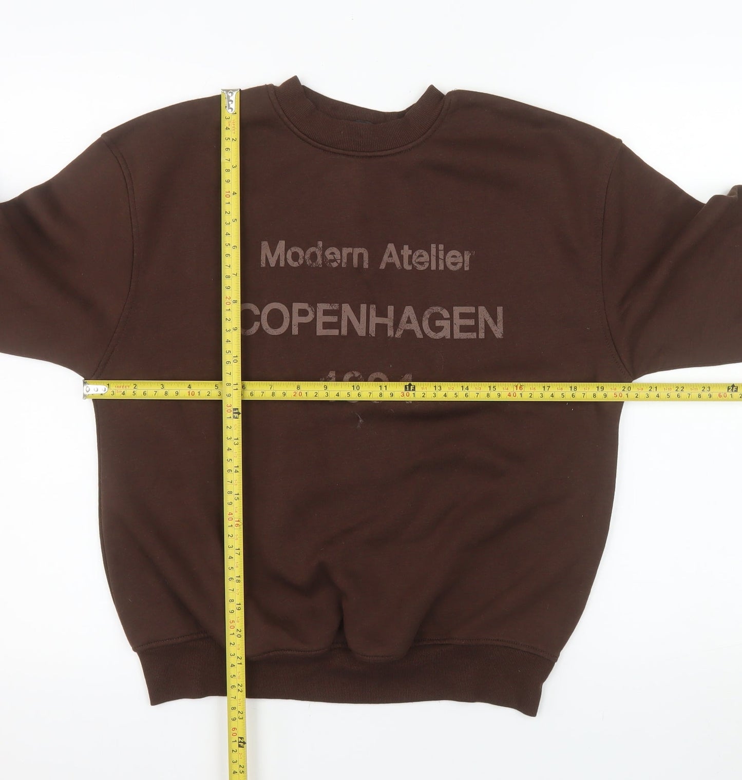 Dunnes Stores Men's Brown Copenhagen 1994 Graphic Sweatshirt XS