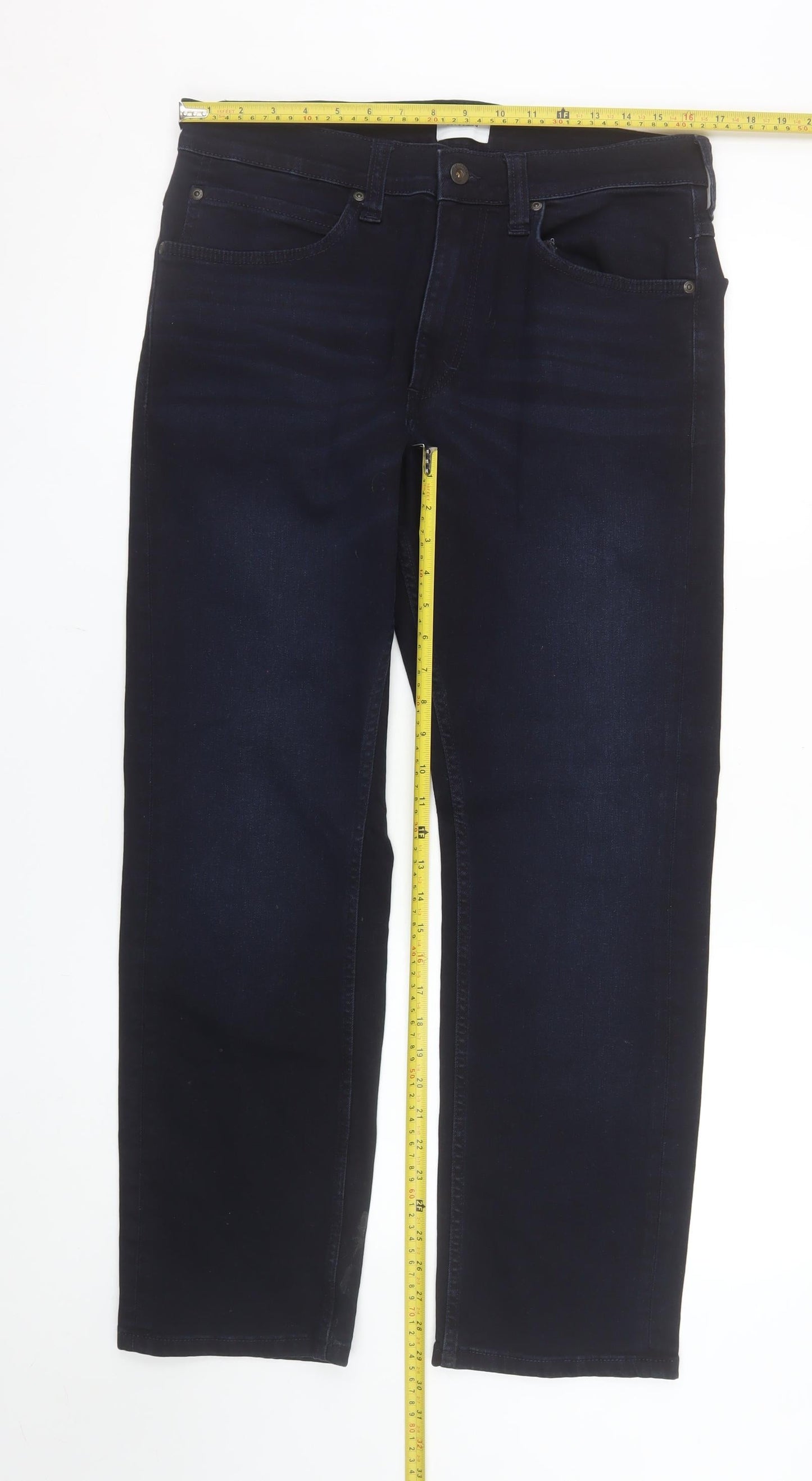 Mustang Men's Blue Straight Leg Jeans 34W 30L Regular Fit Denim