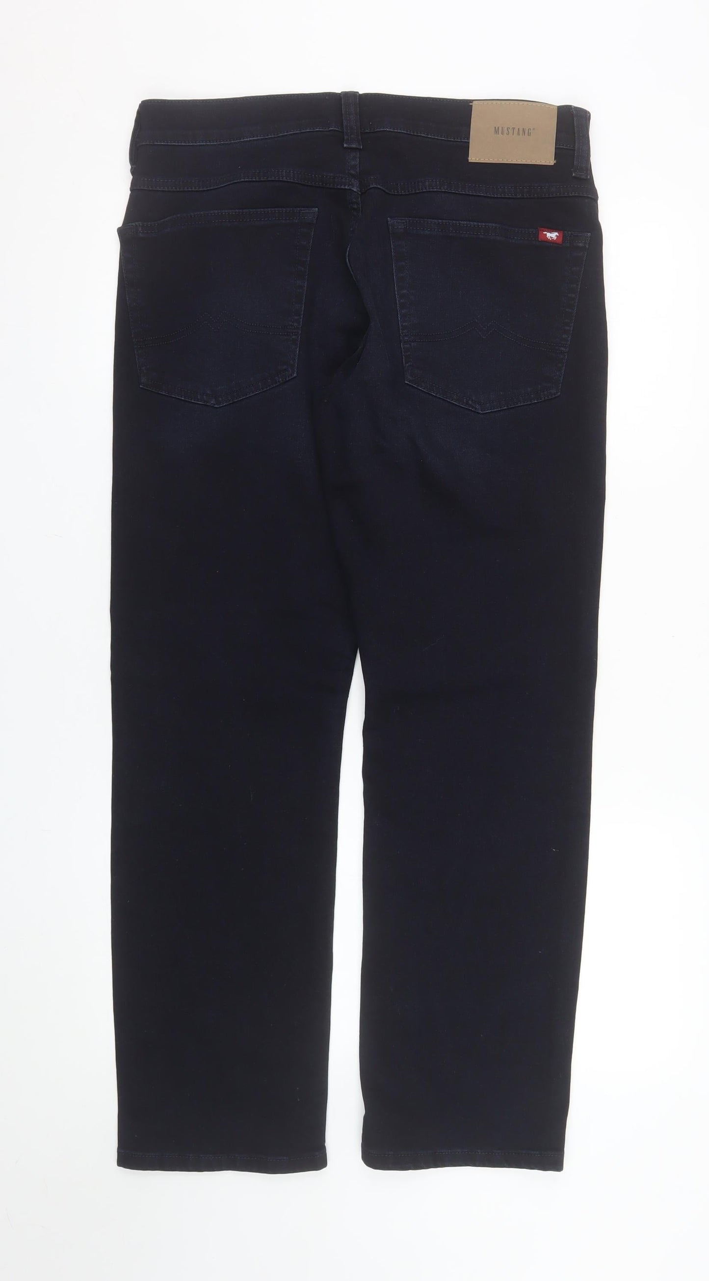 Mustang Men's Blue Straight Leg Jeans 34W 30L Regular Fit Denim