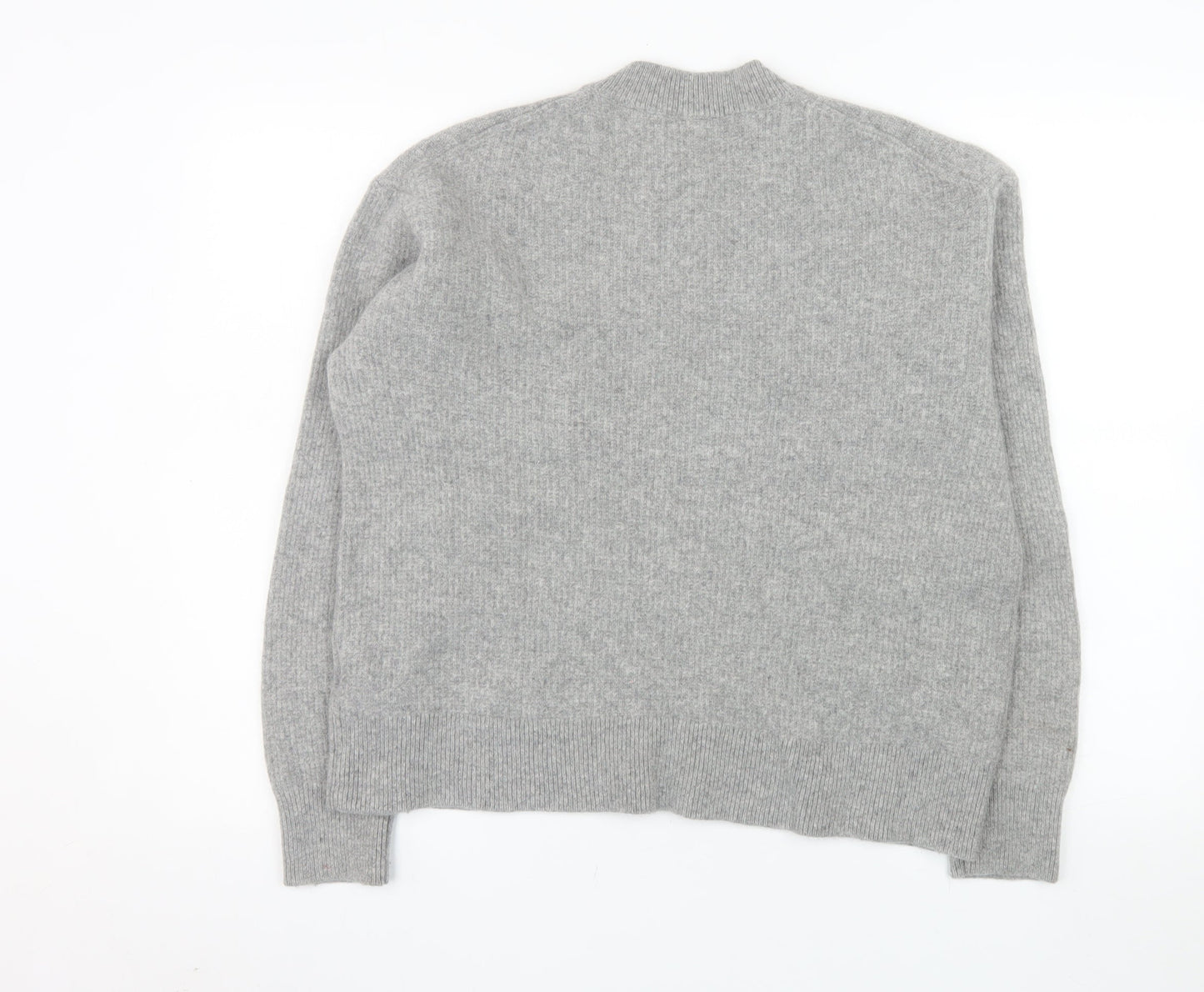 Uniqlo Comptoir Des Cotonniers Womens Grey Wool Crew Neck Pullover Jumper 2XL