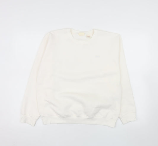 Levi's Womens Ivory Crew Neck Pullover Sweatshirt XS