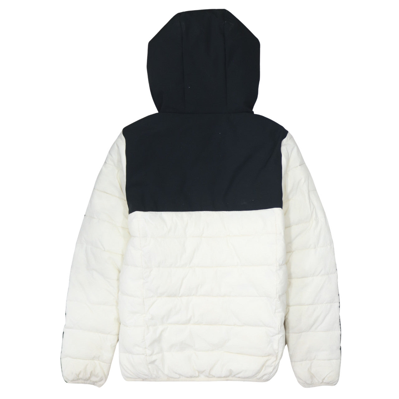 Champion Men's Black White Hooded Puffer Jacket Size L