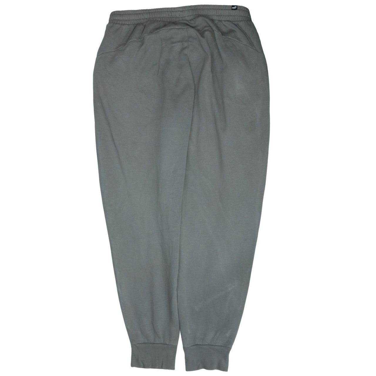 Puma Men's Grey Fleece Jogger Trousers XL Regular Fit