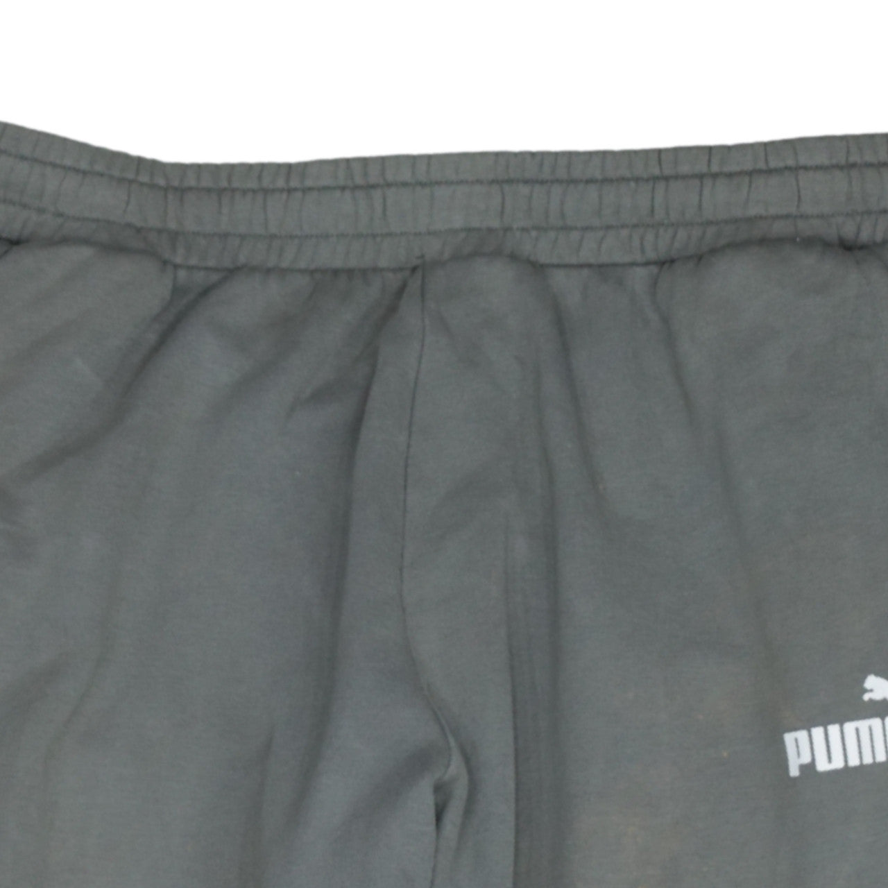 Puma Men's Grey Fleece Jogger Trousers XL Regular Fit