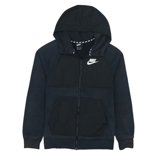 Nike Men's Black XS Full Zip Sports Hoodie with Logo