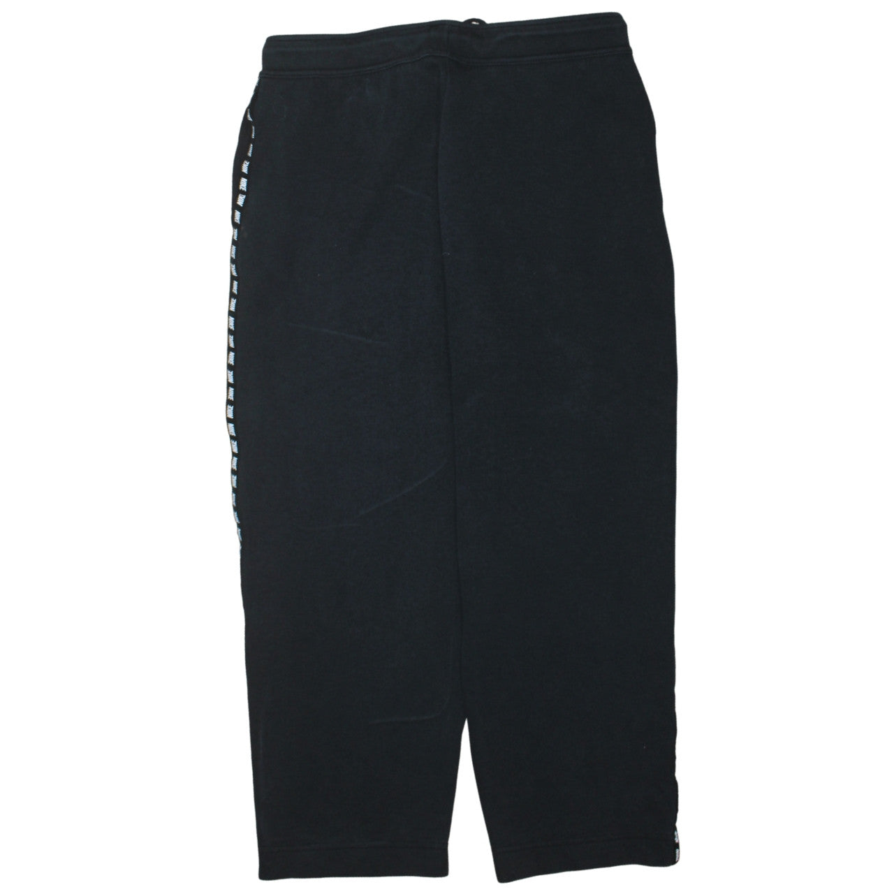 Nike Women’s Black M Track Pants with Side Stripe Drawstring Waist