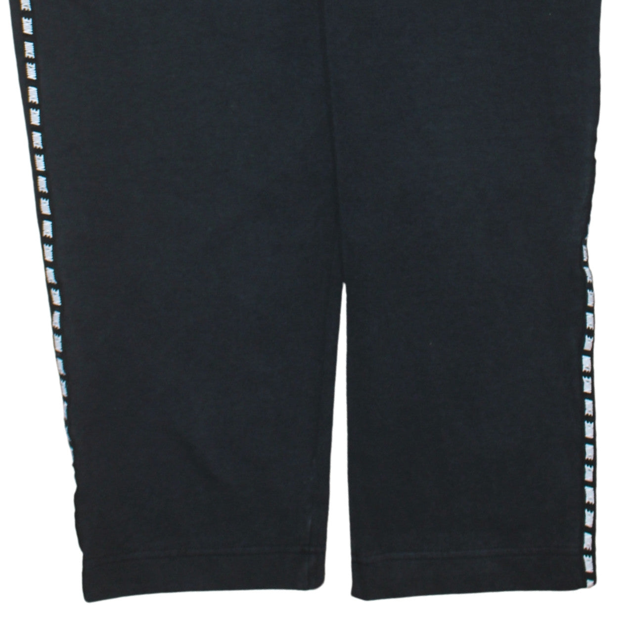 Nike Women’s Black M Track Pants with Side Stripe Drawstring Waist