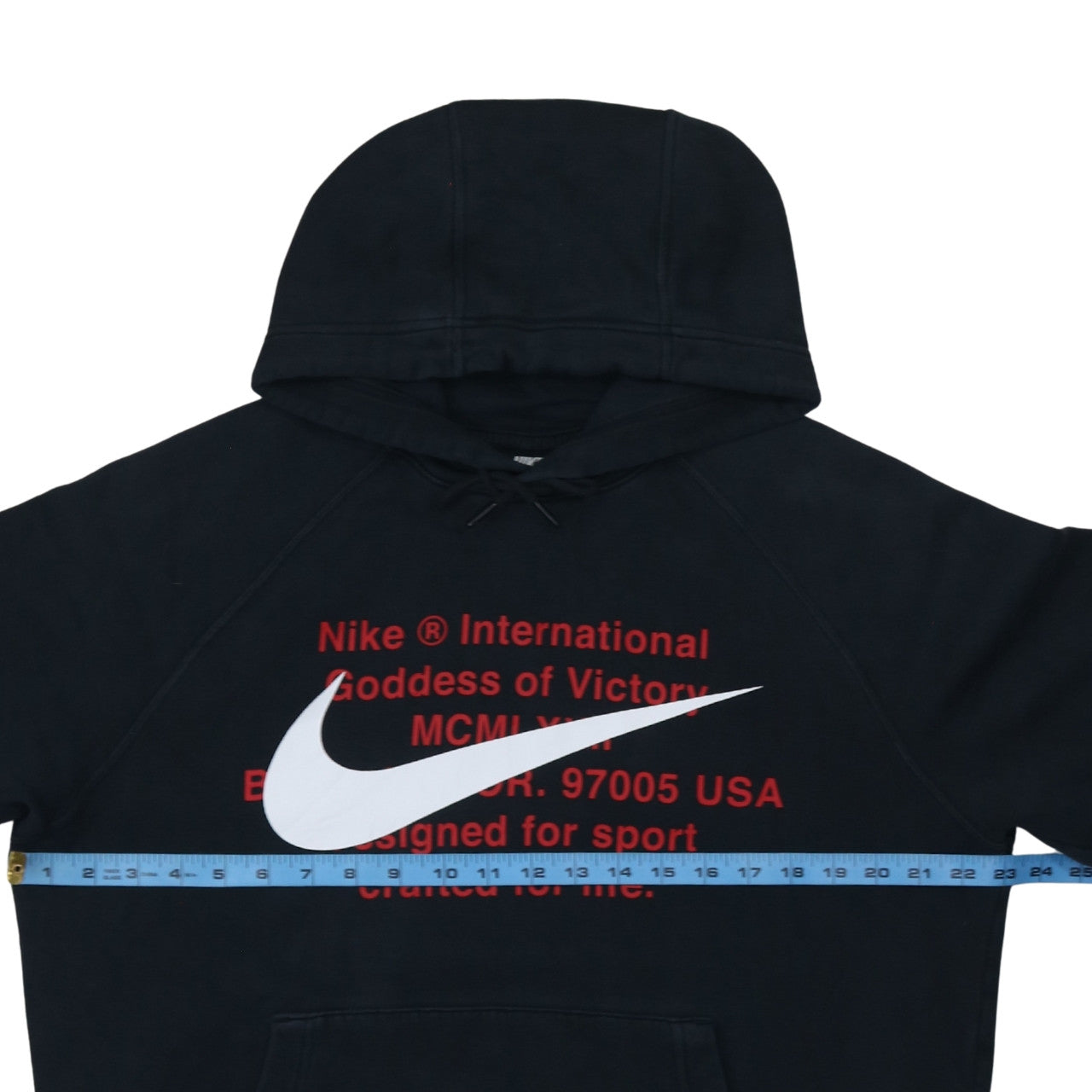 Nike Men's Black Pullover Hoodie M Logo Graphic Fleece Sweatshirt