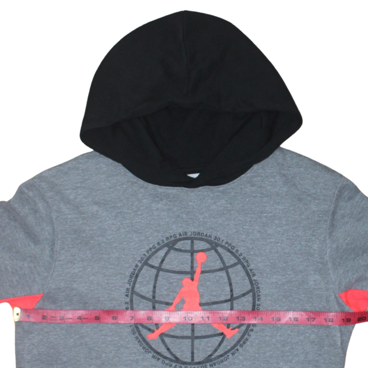 Jordan Boys Grey XL Pullover Hoodie with Logo Graphic Print