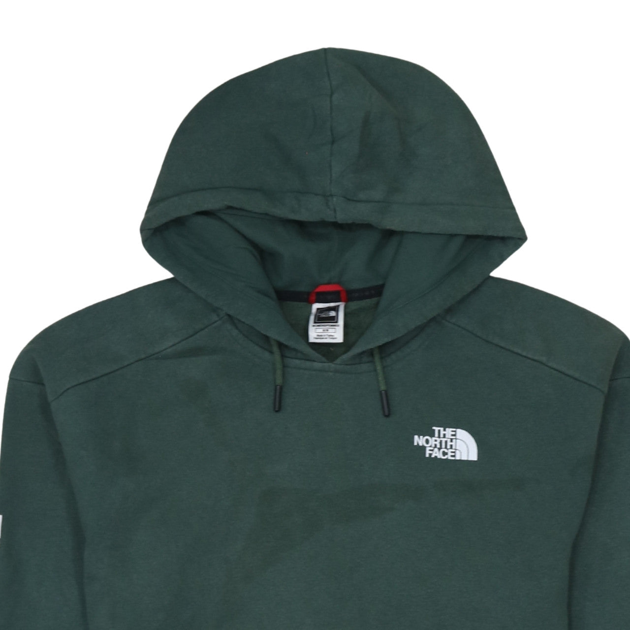 The North Face Womens Green Pullover Hoodie Size M Graphic Print