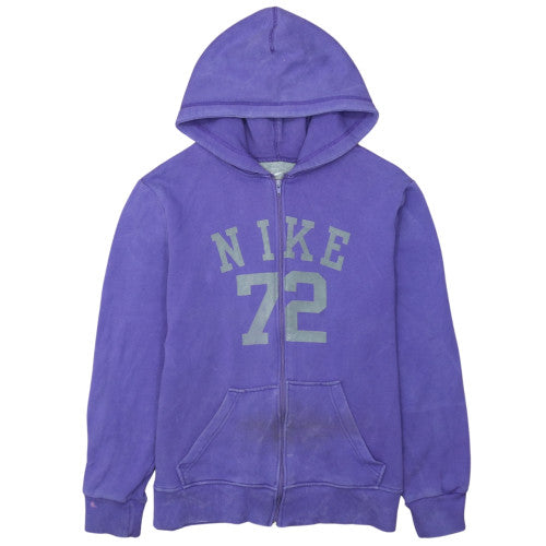 Nike Men's Purple Full Zip Hoodie L Sports Fleece Sweatshirt