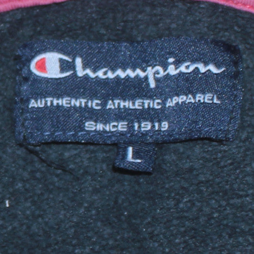 Champion Women's Black Pullover Hoodie L 'New York' Graphic Print