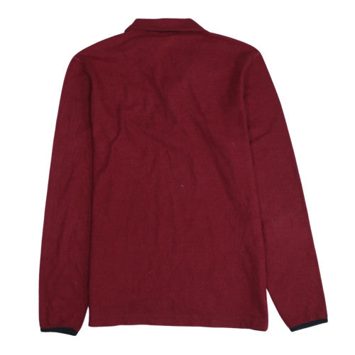 Champion Men's Red 1/4 Zip Fleece Sweatshirt Size S