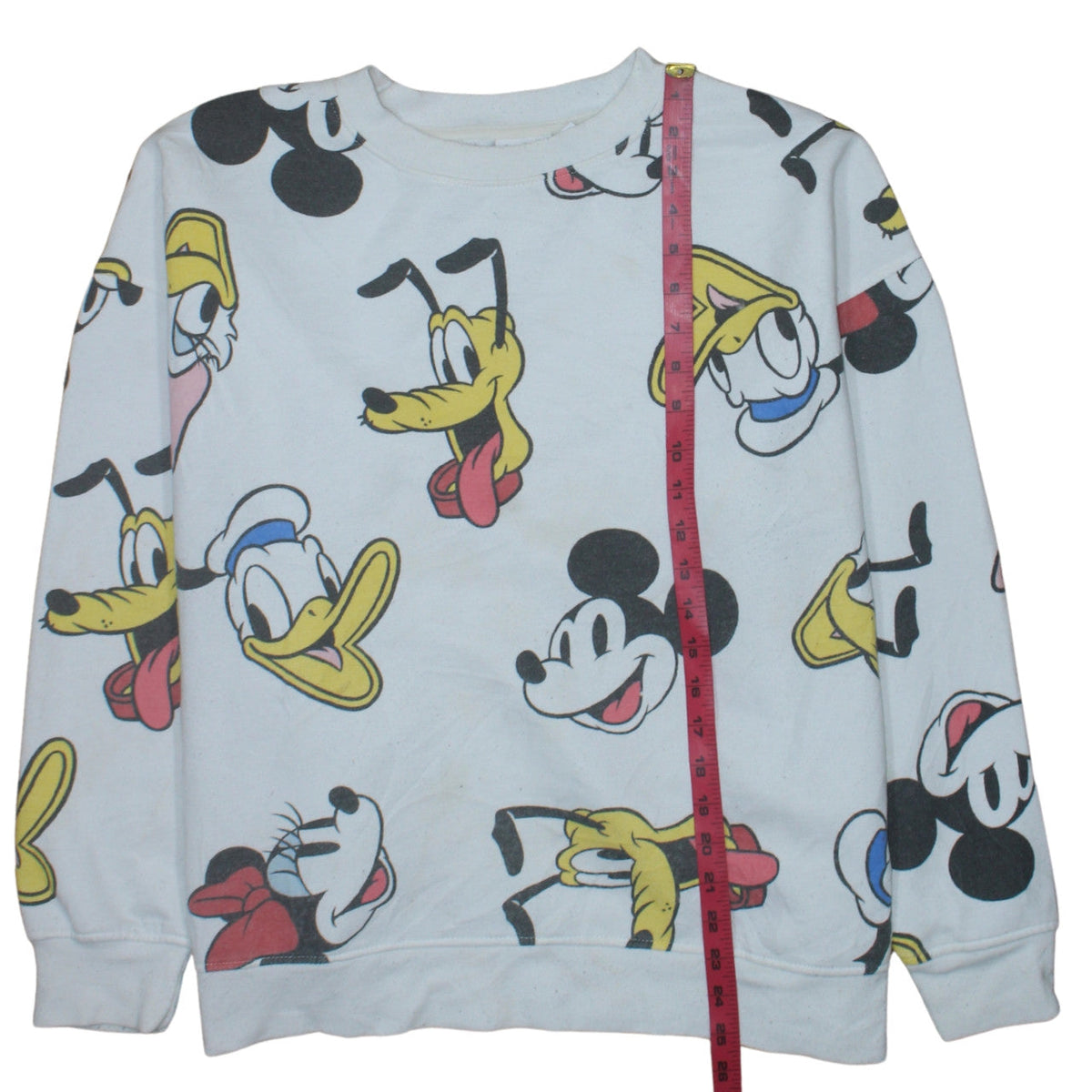 Disney Primark Women White Mickey & Friends Print Sweatshirt XL