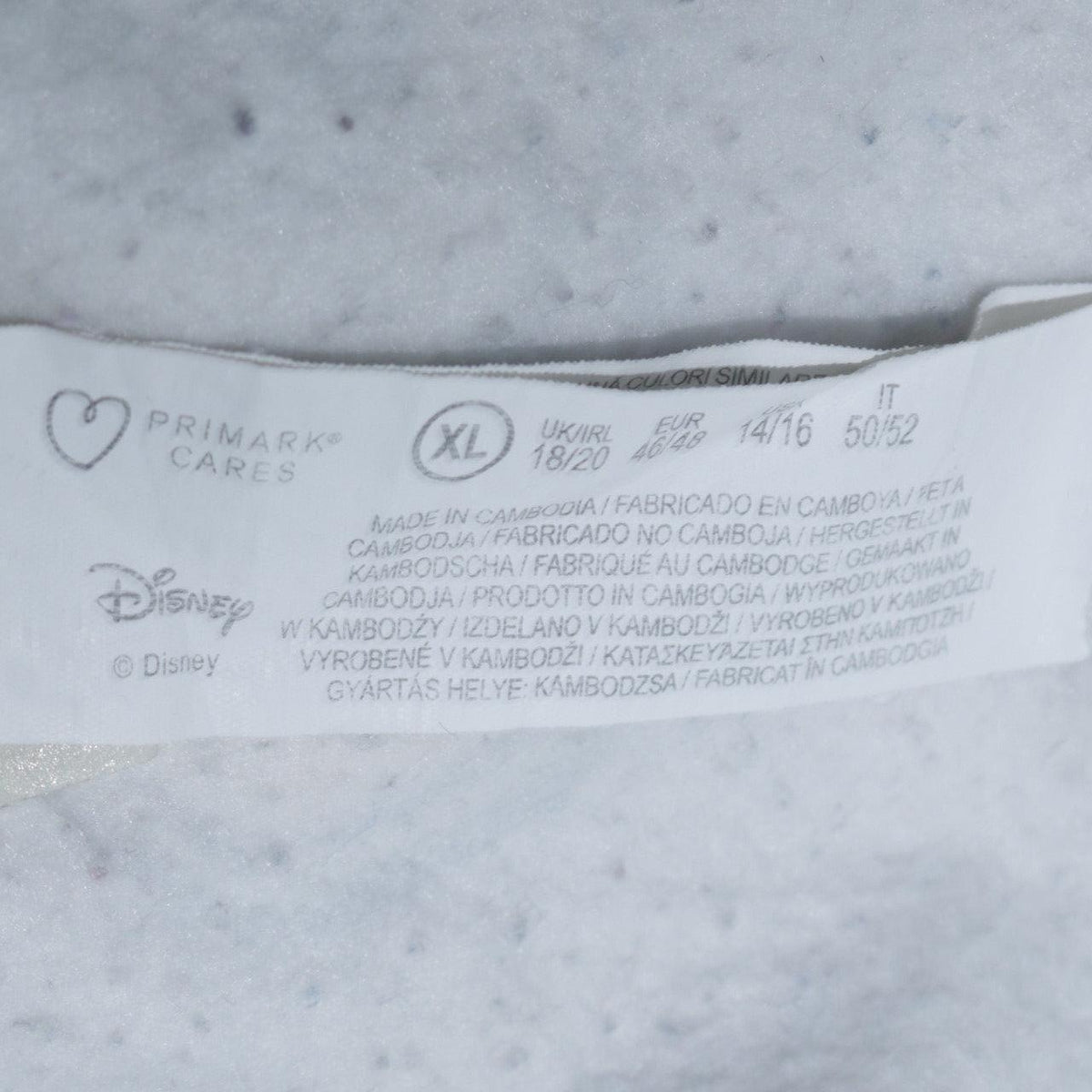 Disney Primark Women White Mickey & Friends Print Sweatshirt XL