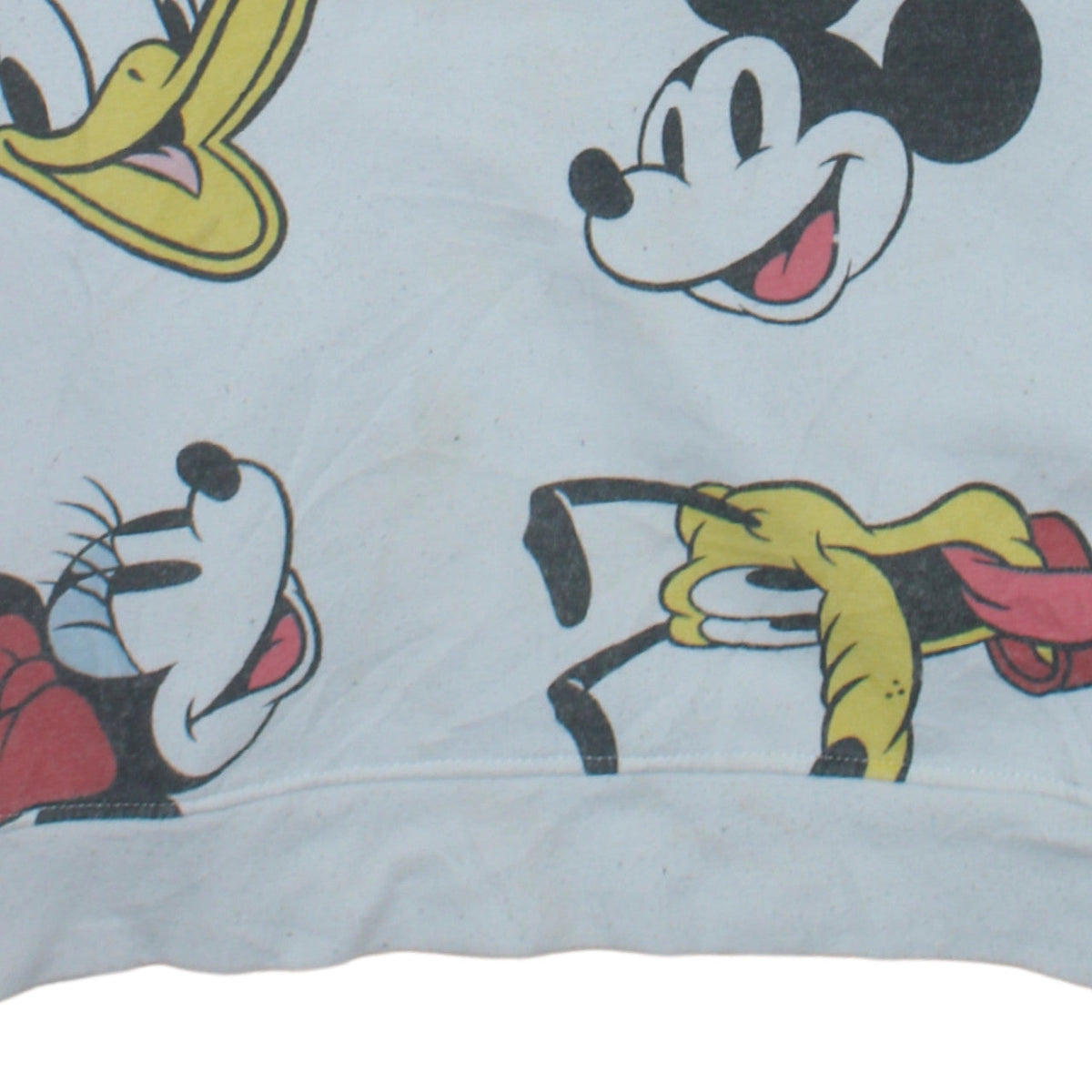 Disney Primark Women White Mickey & Friends Print Sweatshirt XL