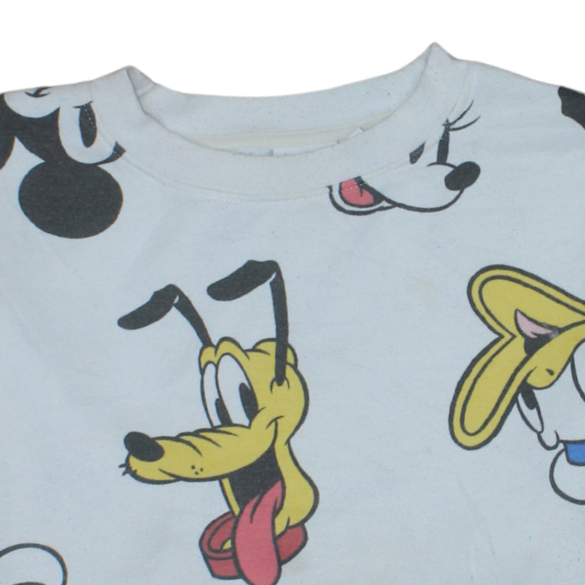 Disney Primark Women White Mickey & Friends Print Sweatshirt XL