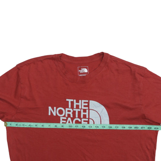 The North Face Men's Red Long Sleeve Cotton Casual Top L