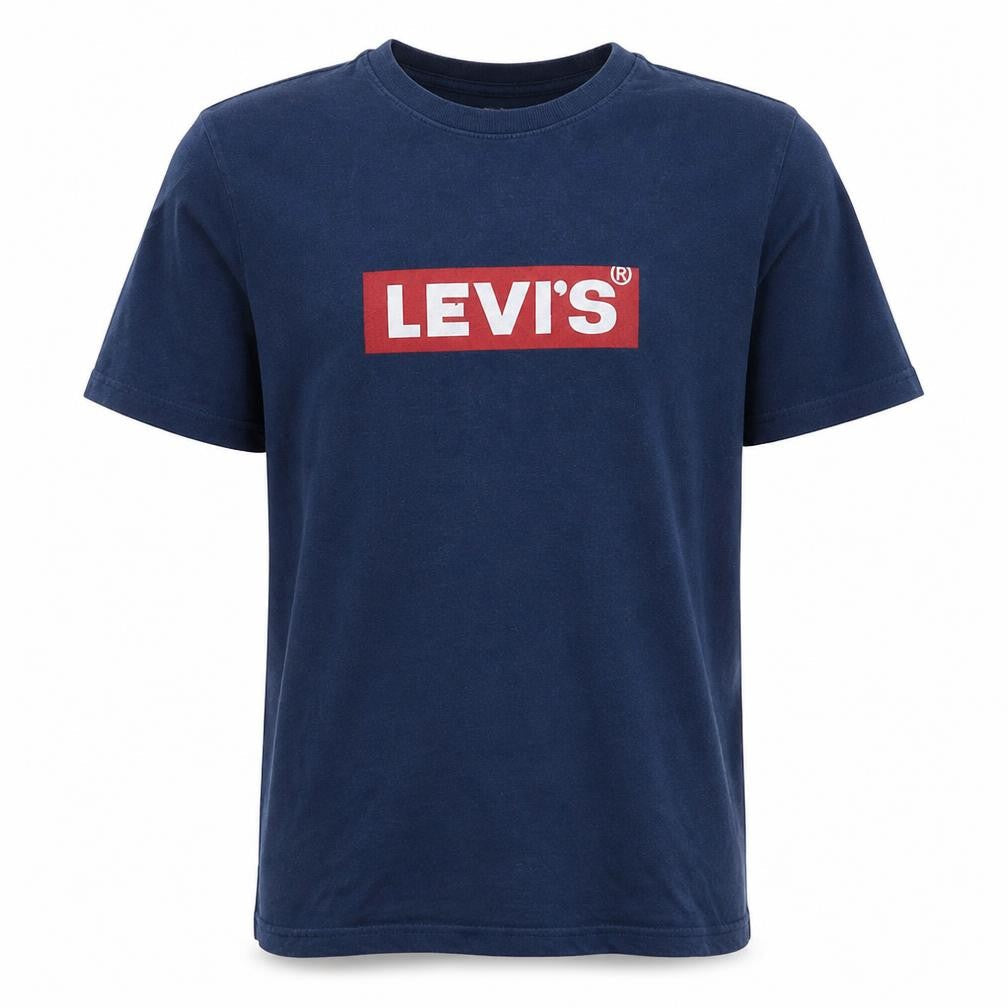 Levi's Men's Blue Relaxed Fit Logo Cotton T-Shirt Size S