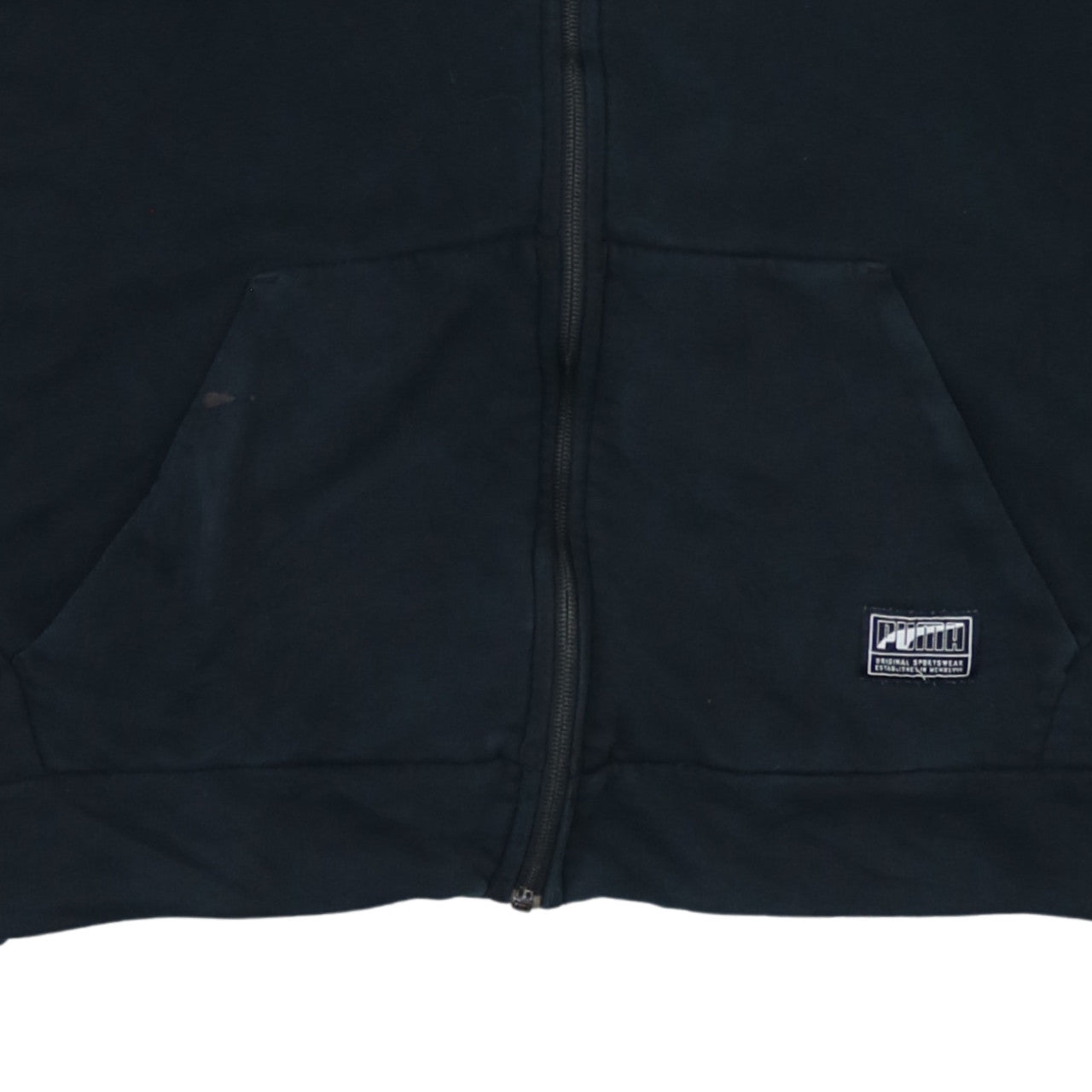 Puma Men’s Black Full Zip Hoodie Size L Regular Fit Sportswear