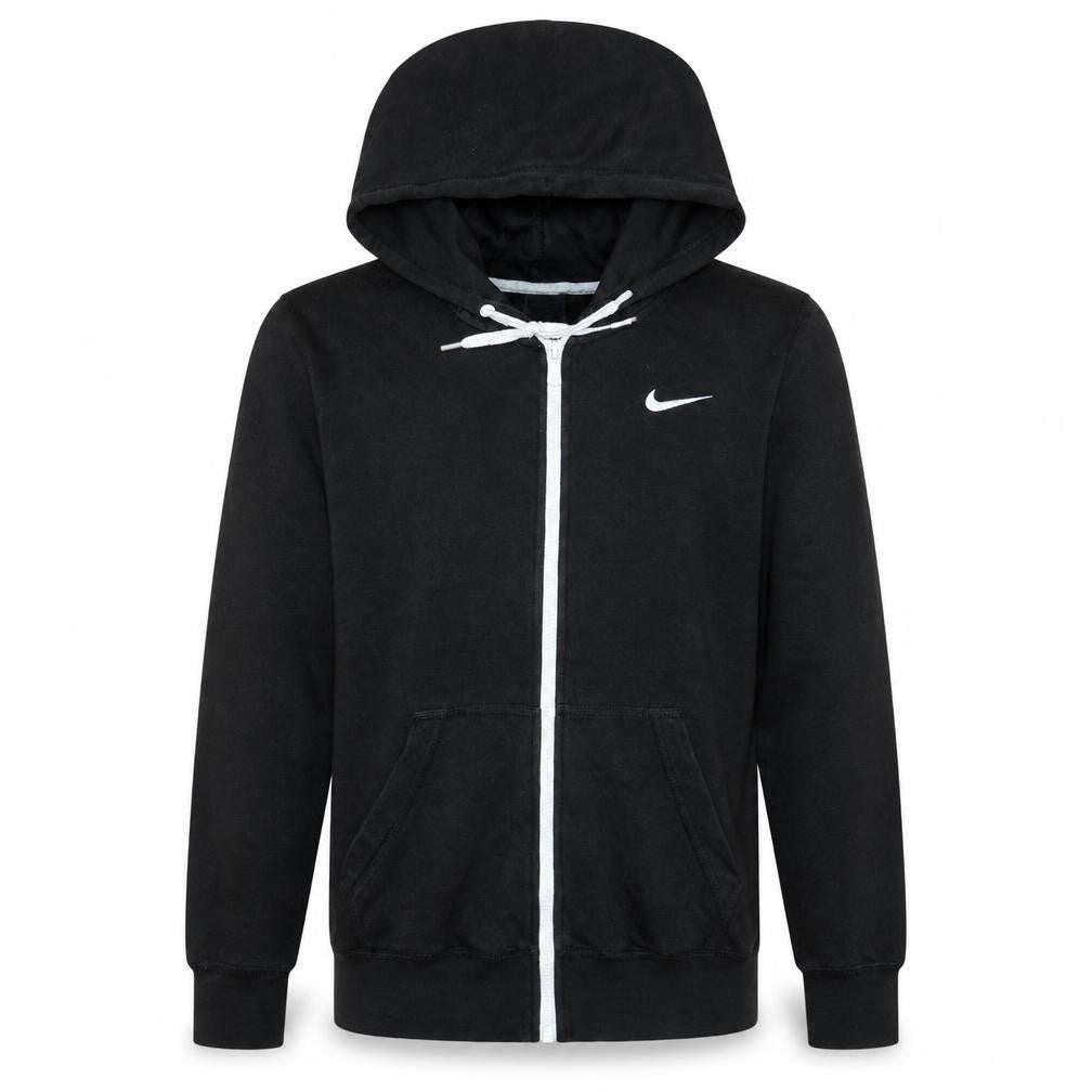 Nike Men's Black Full Zip Hoodie Small Cotton Blend Sportswear