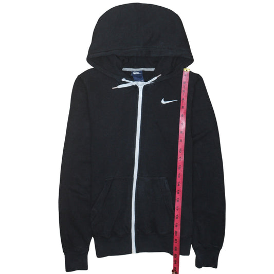 Nike Men's Black Full Zip Hoodie Small Cotton Blend Sportswear