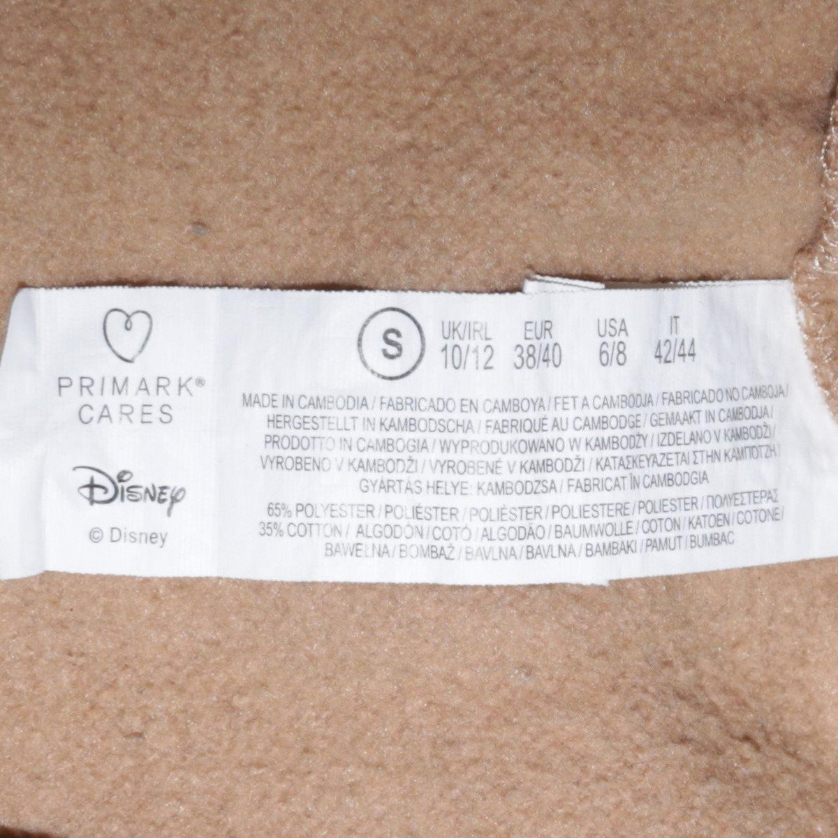 Additional view of Disney Chip & Dale Women's Beige Hoodie S Pullover Graphic Print