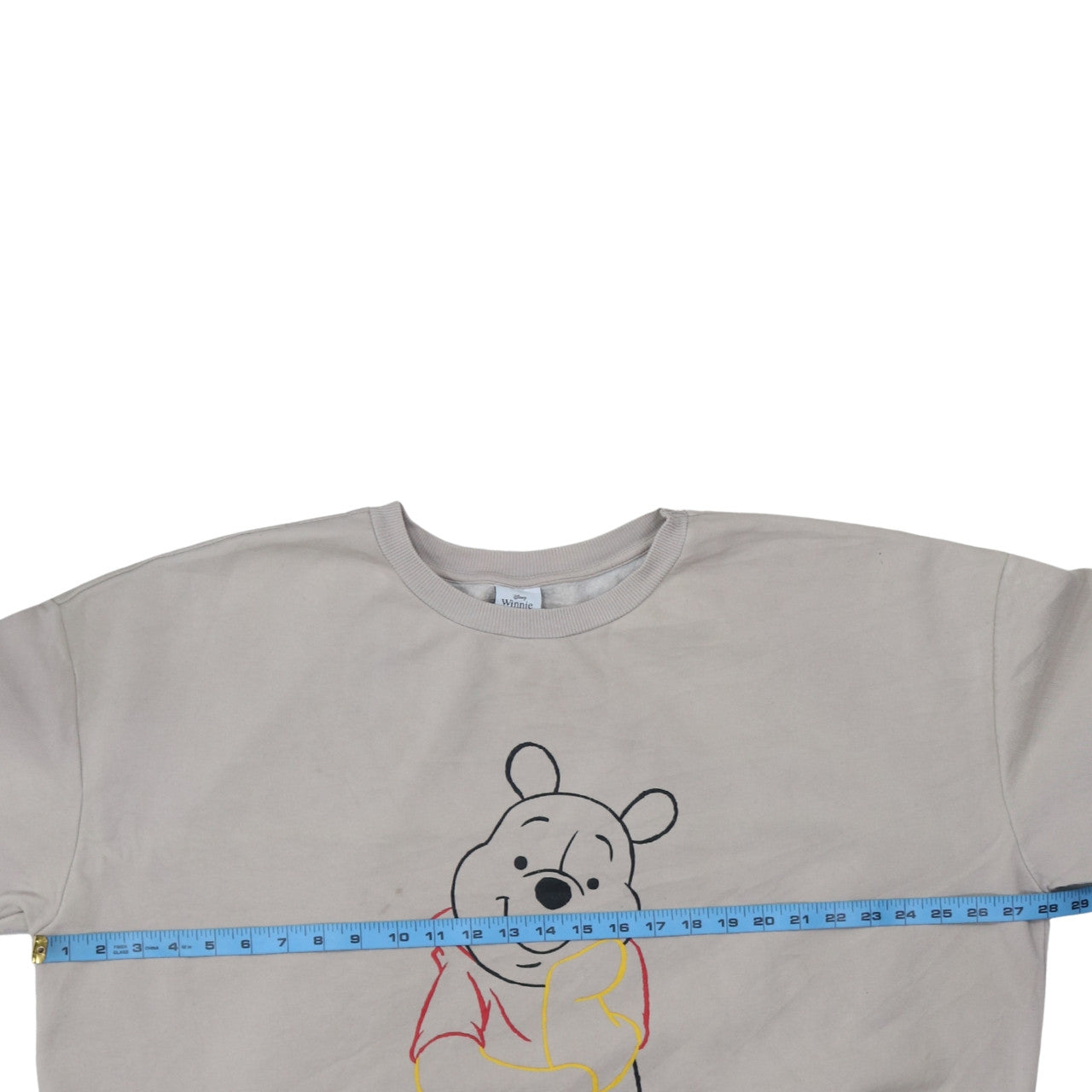 Disney Winnie the Pooh Women Grey Sweatshirt 2XL Cotton Crew Neck