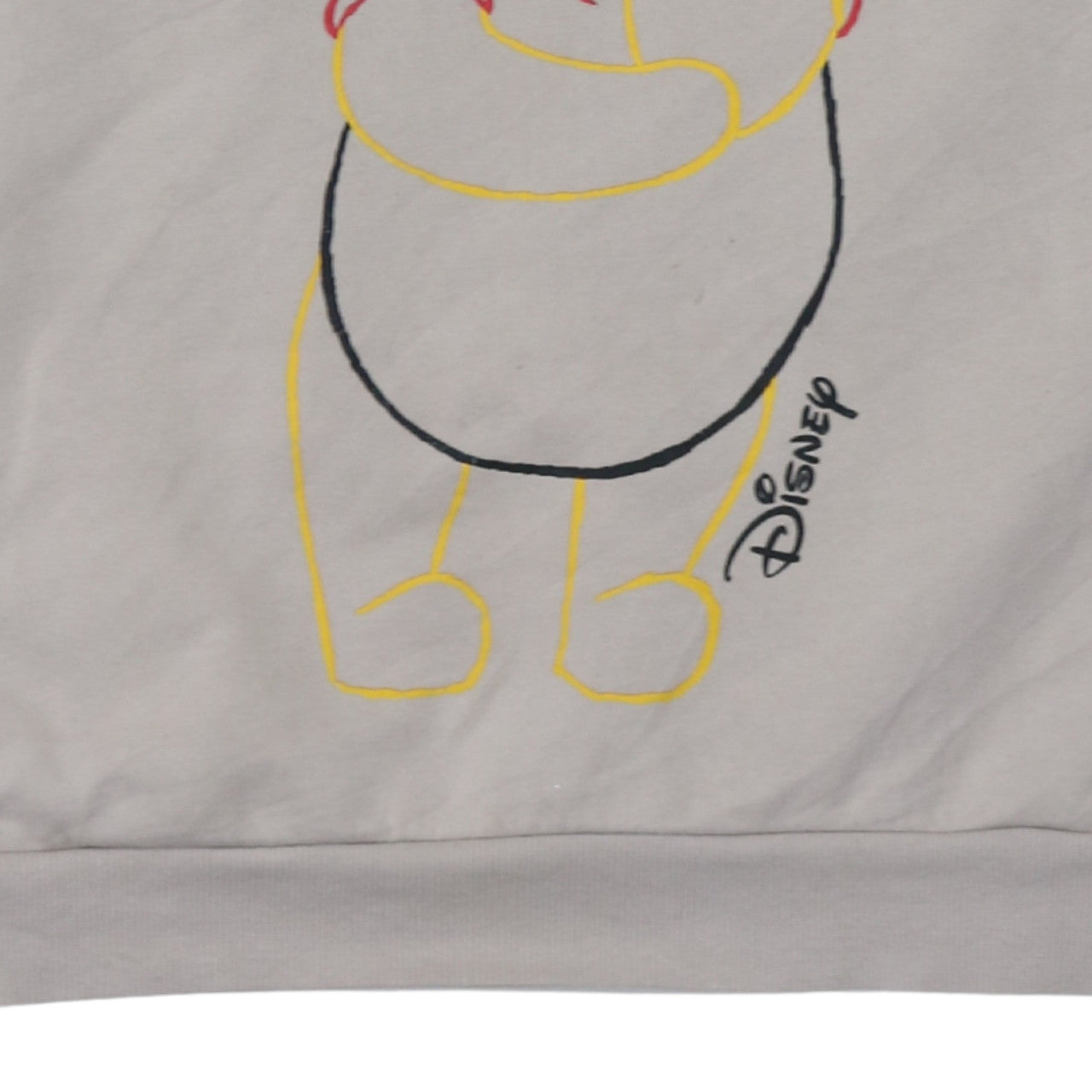 Disney Winnie the Pooh Women Grey Sweatshirt 2XL Cotton Crew Neck