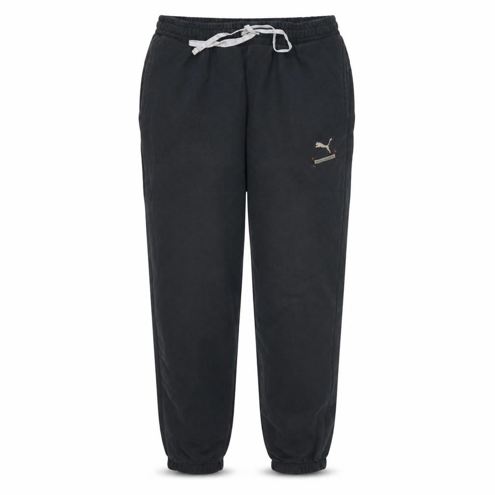 Puma Men Black L Jogger Sweatpants Elastic Waist Activewear