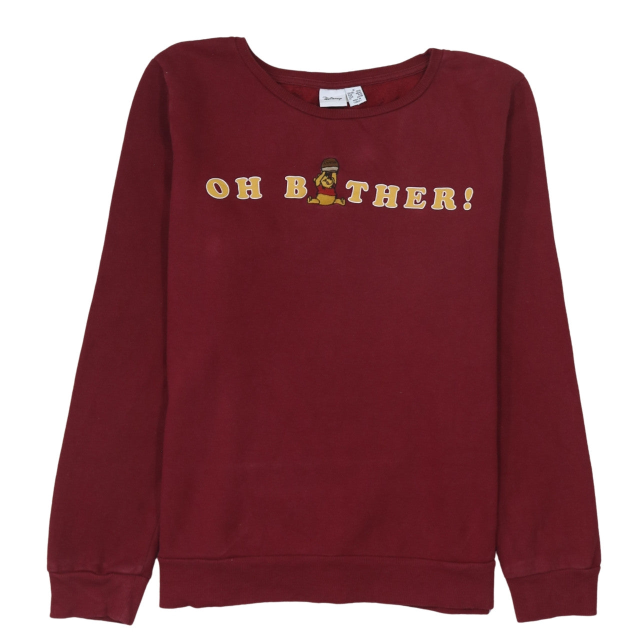 Disney Primark Women's Red Winnie the Pooh Pullover Sweatshirt Size M 12/14