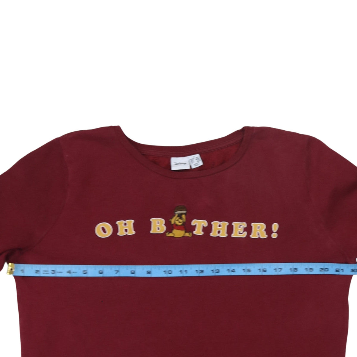 Disney Primark Women's Red Winnie the Pooh Pullover Sweatshirt Size M 12/14