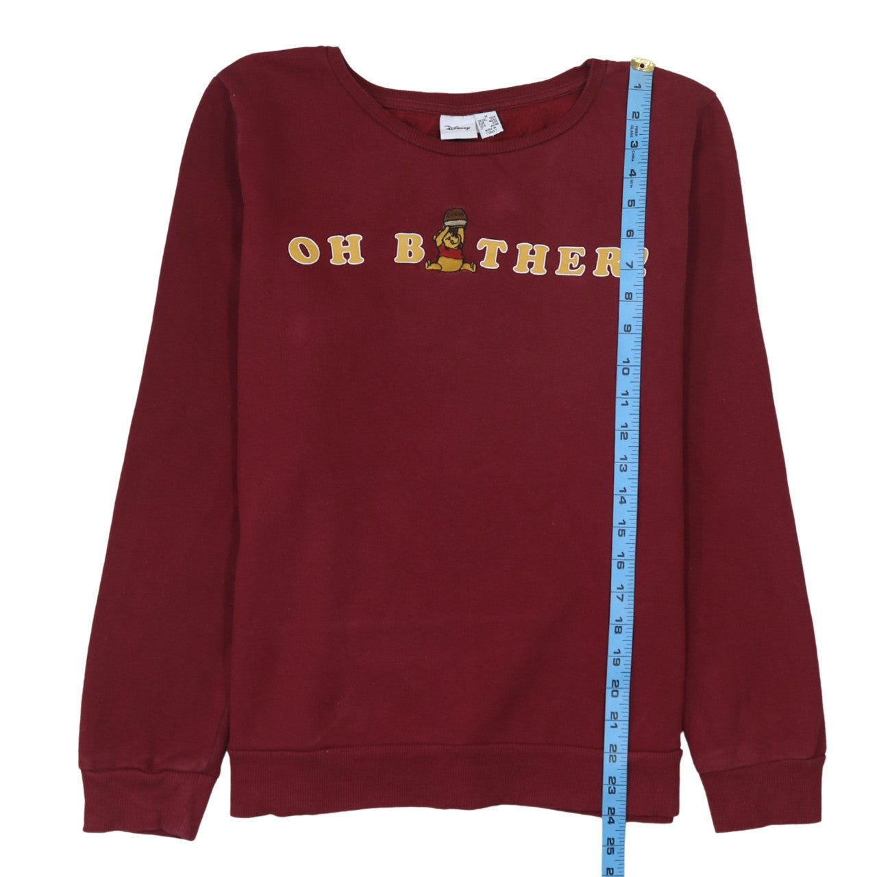 Disney Primark Women's Red Winnie the Pooh Pullover Sweatshirt Size M 12/14