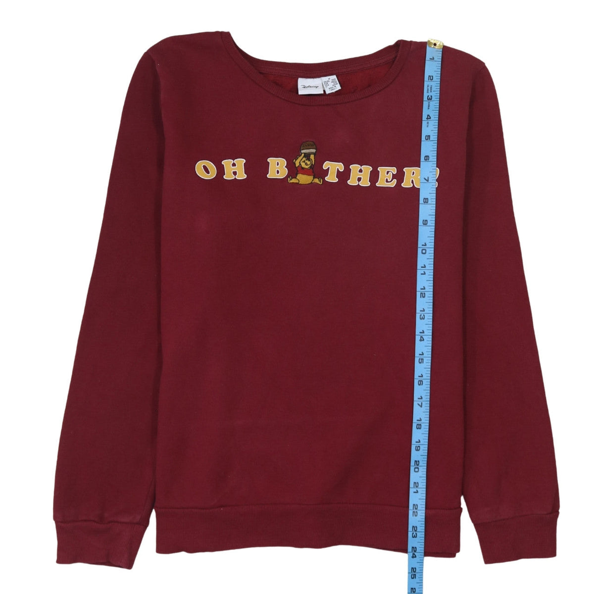 Disney Primark Women's Red Winnie the Pooh Pullover Sweatshirt Size M 12/14