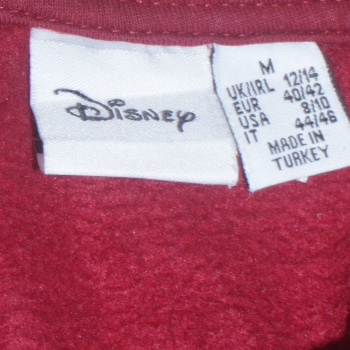 Disney Primark Women's Red Winnie the Pooh Pullover Sweatshirt Size M 12/14