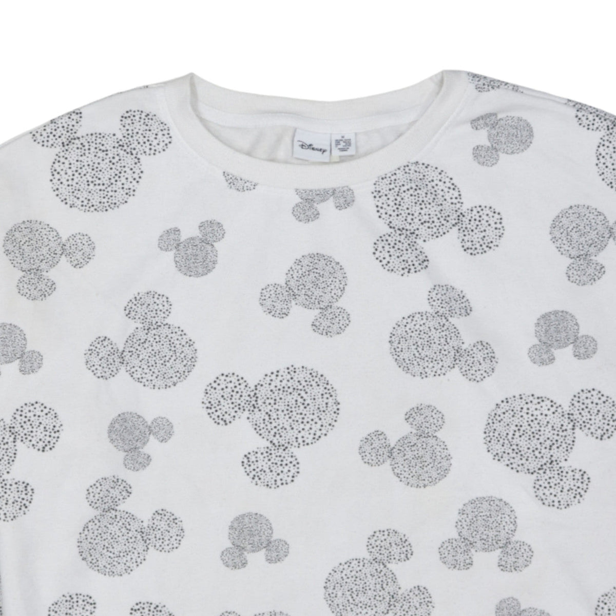 Disney Primark Womens White Mickey Mouse Print Pullover Sweatshirt Size M