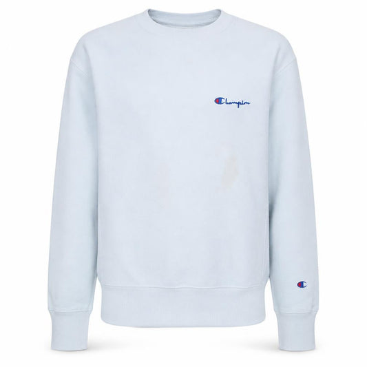 Champion Men's White Small Reverse Weave Pullover Sweatshirt