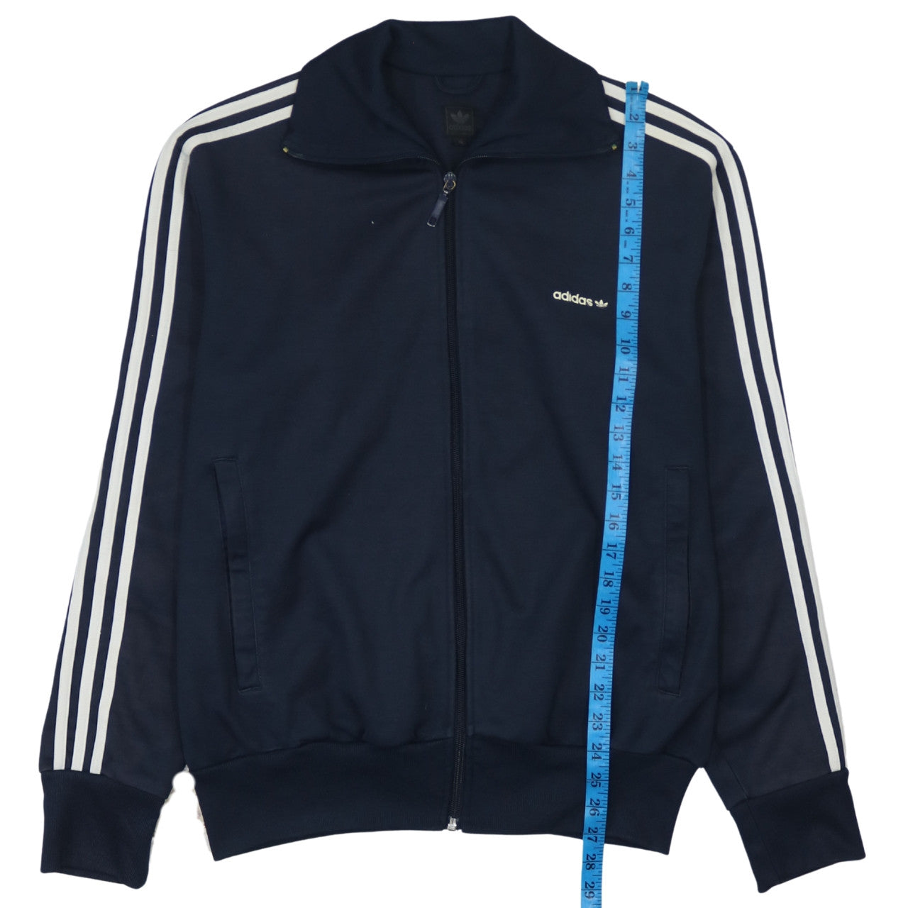 Adidas Men's Blue XL Track Jacket Full Zip Retro Sportswear