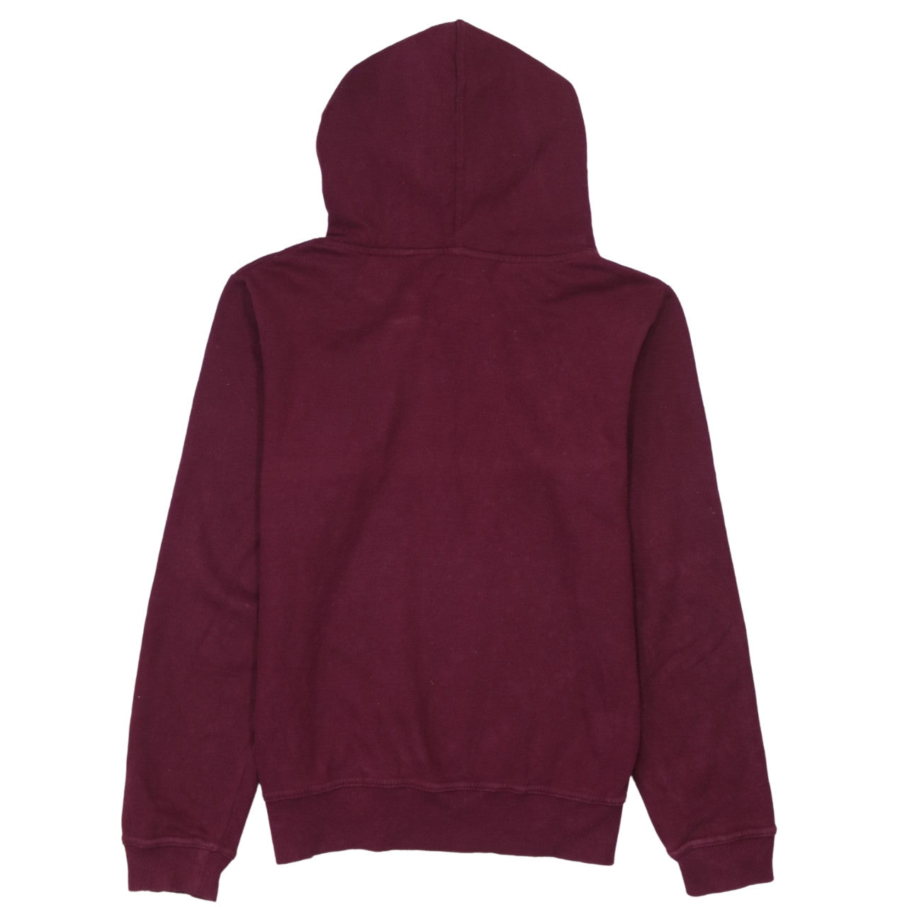Disney Women Burgundy Mickey Mouse Pullover Hoodie Size 12