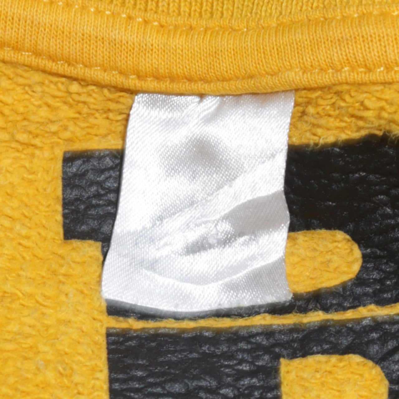 Bieber Unisex Yellow Crew Neck Tour Sweatshirt Size M Cotton