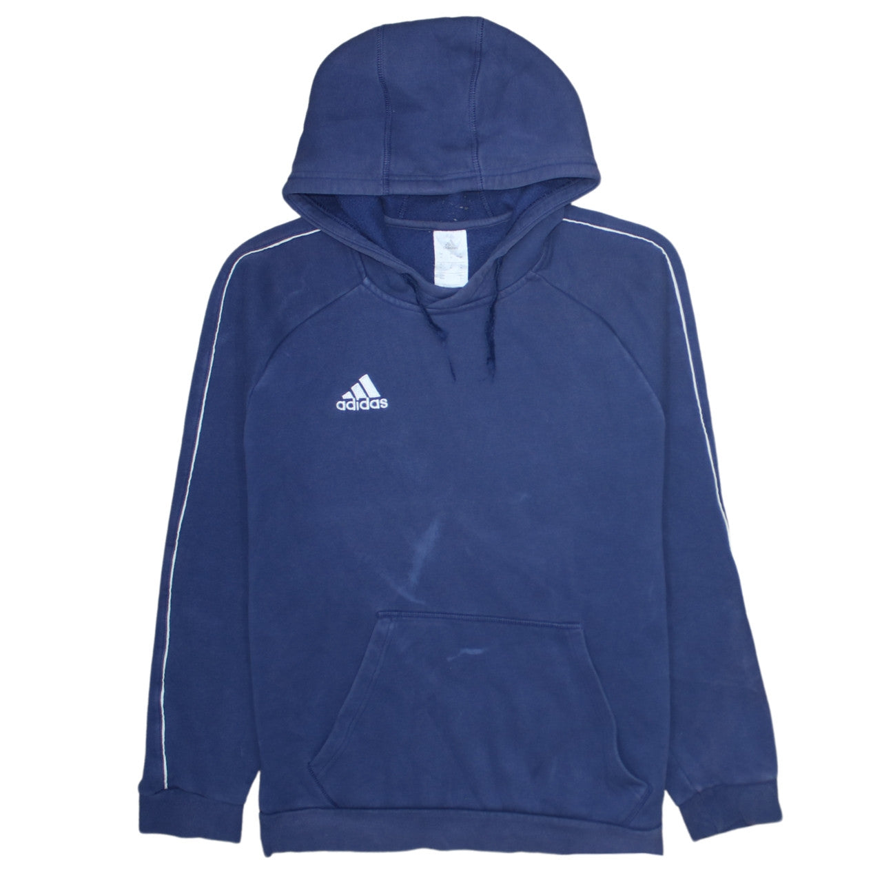 Adidas Men’s Blue Pullover Hoodie Medium Sports Fleece