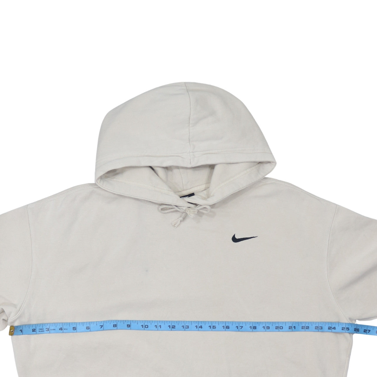Nike Womens Beige Pullover Hoodie Medium Cotton Blend Casual