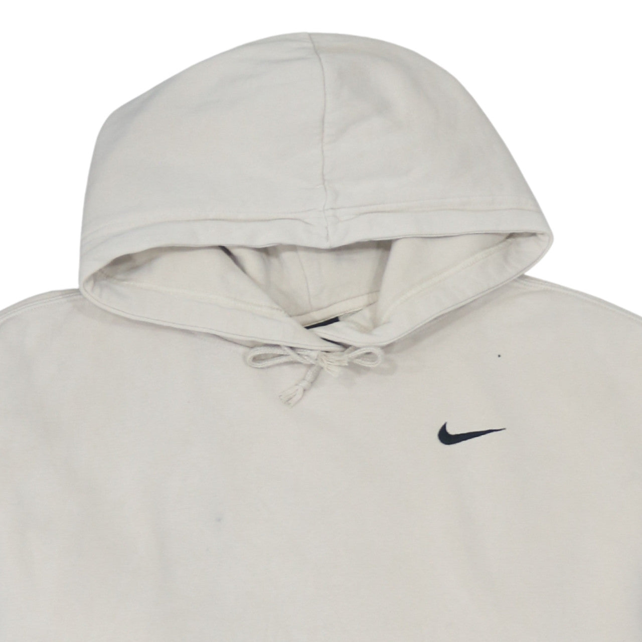 Nike Womens Beige Pullover Hoodie Medium Cotton Blend Casual