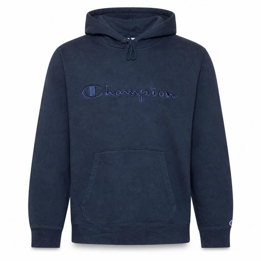 Champion Men's Blue XL Pullover Hoodie Embroidered Logo Sweatshirt