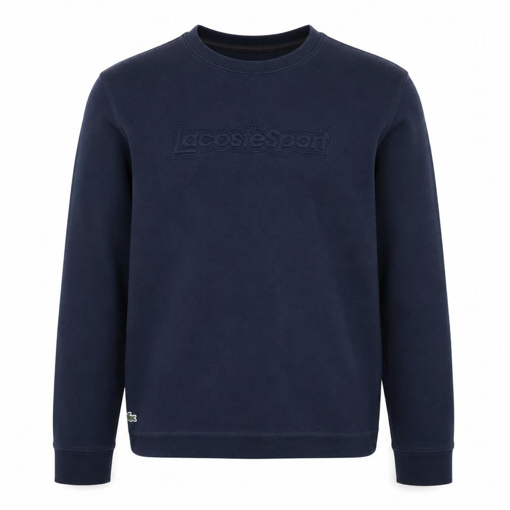 Lacoste Sport Men’s Blue Crew Neck Pullover Sweatshirt L