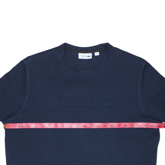 Lacoste Sport Men’s Blue Crew Neck Pullover Sweatshirt L