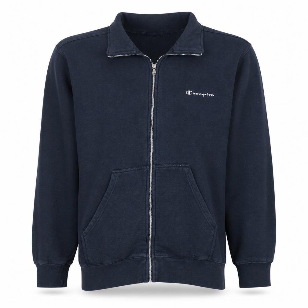 Champion Men's Black XL Full Zip Track Jacket Fleece