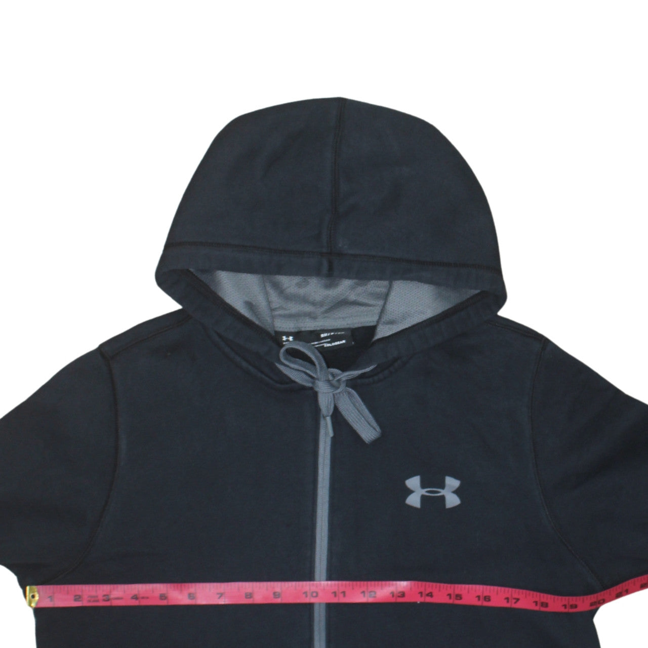 Under Armour Men’s Black Full Zip Hoodie Small Fitted ColdGear