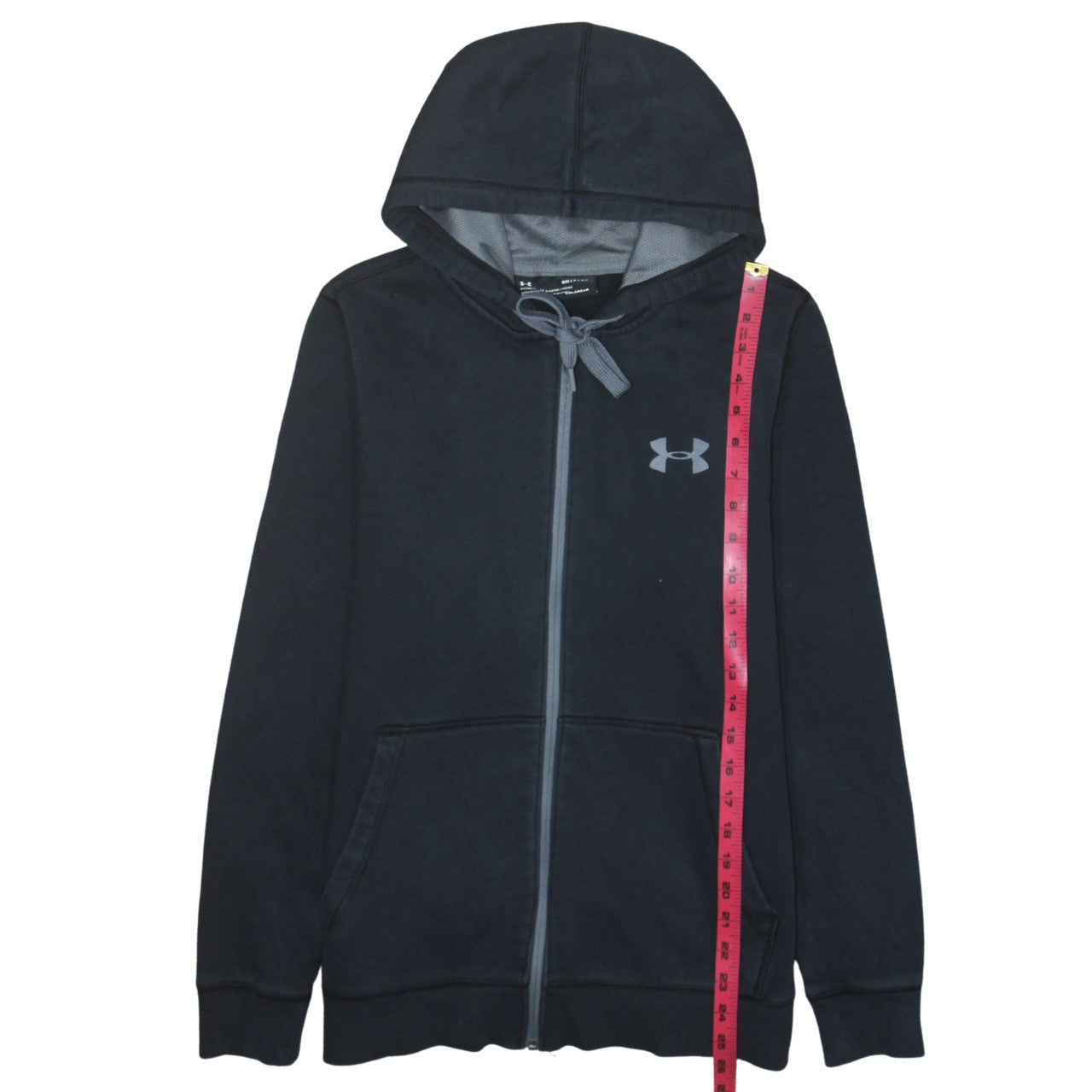 Under Armour Men’s Black Full Zip Hoodie Small Fitted ColdGear